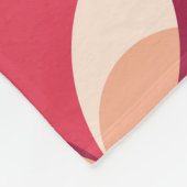 抽象芸術幾何学的：シームレスな繊維デザイン フリースブランケット (角)