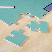 抽象芸術幾何学的、花瓶の植物メンフィススタイル。 ジグソーパズル (側面)