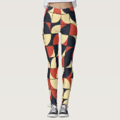 抽象芸術幾何学的：計算芸術 レギンス (正面)