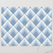 抽象芸術幾何学的、青、オフ白2 (裏面)