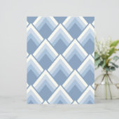 抽象芸術幾何学的、青、オフ白2 (スタンド正面)