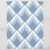 抽象芸術幾何学的、青、オフ白2 (正面)