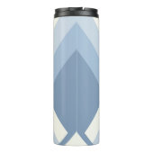 抽象芸術幾何学的、青、オフ白2 タンブラー (裏面)