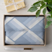 抽象芸術幾何学的、青、オフ白2 薄葉紙 (ギフト)