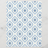 抽象芸術幾何学的、青、白オフ (正面)