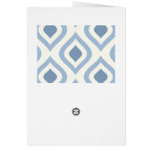 抽象芸術幾何学的、青、白オフ (裏面)