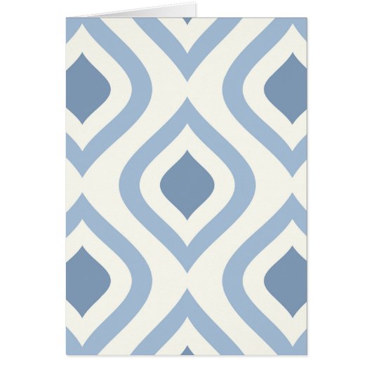 抽象芸術幾何学的、青、白オフ (正面)