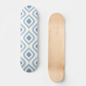 抽象芸術幾何学的、青、白オフ スケートボード (正面)