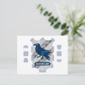 抽象芸術幾何学的RAVENCLAW™クレスト インビテーションポストカード (スタンド正面)