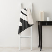 抽象芸術幾何学線アート シェルパブランケット (インサイチュ)