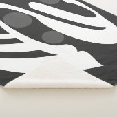 抽象芸術幾何学線アート シェルパブランケット (3/4)