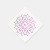 抽象芸術幾何学花。 スタンダードカクテルナプキン (角)