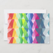 抽象芸術幾何学虹プリズパーソナライズされたム ノートカード (裏面)