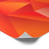 抽象芸術幾何学虹ポスター ポスター (角)