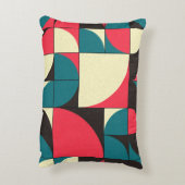 抽象芸術幾何学計算芸術イラストレーション アクセントクッション (裏面(縦))