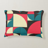 抽象芸術幾何学計算芸術イラストレーション アクセントクッション (裏面)