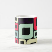 抽象芸術幾何学計算芸術イラストレーション コーヒーマグカップ (中央)