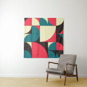 抽象芸術幾何学計算芸術イラストレーション タペストリー (インサイチュ(横))