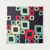 抽象芸術幾何学計算芸術イラストレーション タペストリー (正面(横))