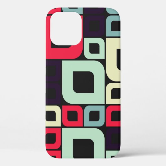 抽象芸術幾何学計算芸術イラストレーション Case-Mate iPhoneケース (裏面)