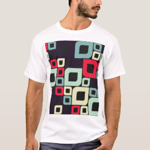 抽象芸術幾何学計算芸術イラストレーション Tシャツ