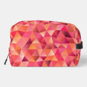 抽象芸術幾何学赤オレンジピンクモノグラム ドップキット (裏面)