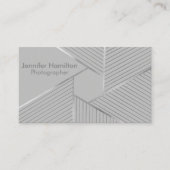 抽象芸術幾何学銀箔フォトグラファー 名刺 (正面)
