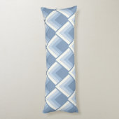 抽象芸術幾何学青とオフ白2体pi ボディピロー (裏面 (縦))