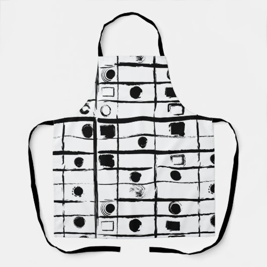 抽象芸術幾何学 エプロン (正面)