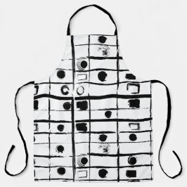抽象芸術幾何学 エプロン