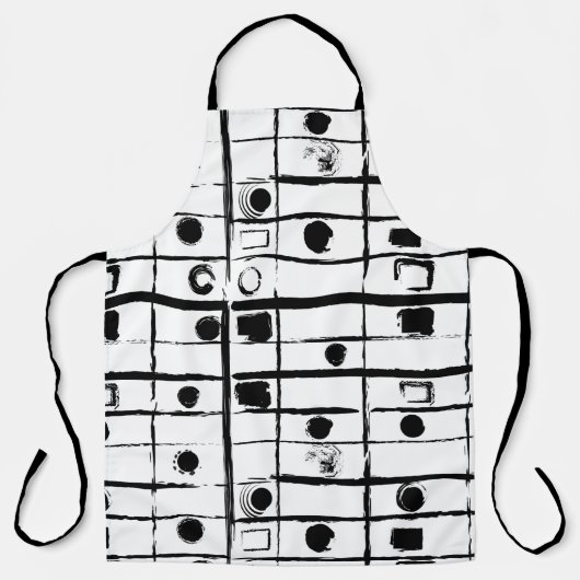 抽象芸術幾何学 エプロン (正面)