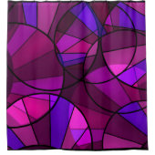 抽象芸術幾何学 シャワーカーテン (正面)