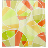 抽象芸術幾何学 シャワーカーテン (正面)