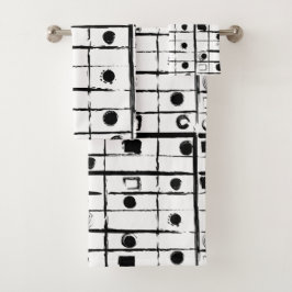 抽象芸術幾何学 バスタオルセット