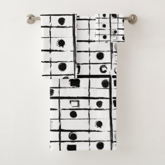 抽象芸術幾何学 バスタオルセット