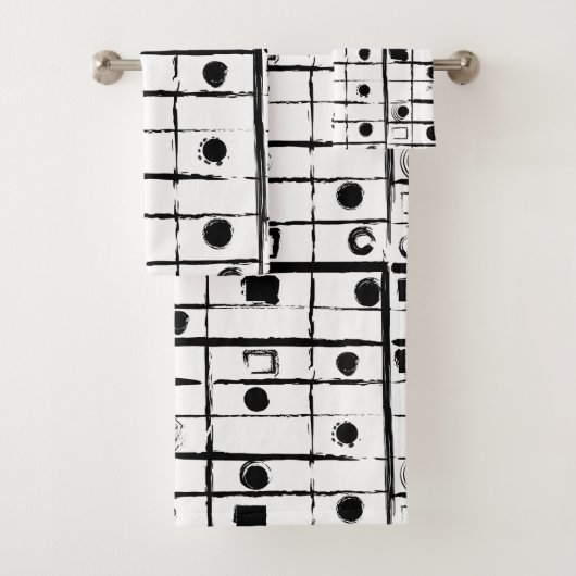 抽象芸術幾何学 バスタオルセット (インサイチュ)