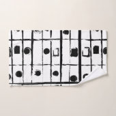 抽象芸術幾何学 バスタオルセット (ハンドタオル)