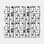 抽象芸術幾何学 フリースブランケット (正面(横))