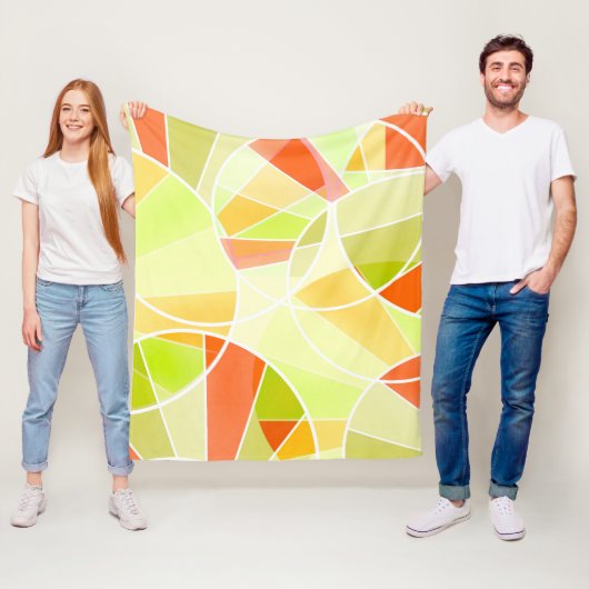 抽象芸術幾何学 フリースブランケット (インサイチュ)