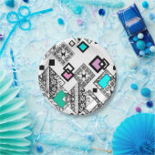 抽象芸術幾何学 ペーパープレート (パーティー)