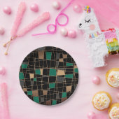 抽象芸術幾何学 ペーパープレート (パーティー)