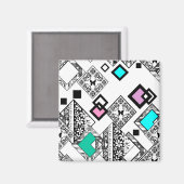 抽象芸術幾何学 マグネット (正面/裏面)