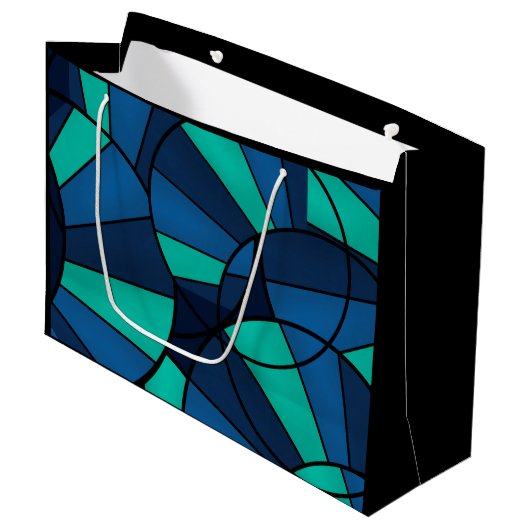 抽象芸術幾何学 ラージペーパーバッグ (正面アングル)