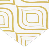 抽象芸術幾何学・白・金ゴールド短表 ショートテーブルランナー (コーナー)