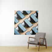 抽象芸術幾何建物 タペストリー (インサイチュ)