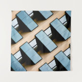 抽象芸術幾何建物 タペストリー (正面)