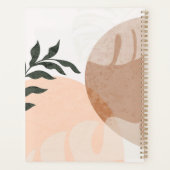 抽象芸術幾何形状と植物名 プランナー手帳 (裏面)