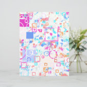 抽象芸術幾何形状スクラップブック紙 (スタンド正面)