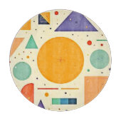 抽象芸術幾何形状デザイン カッティングボード (正面)