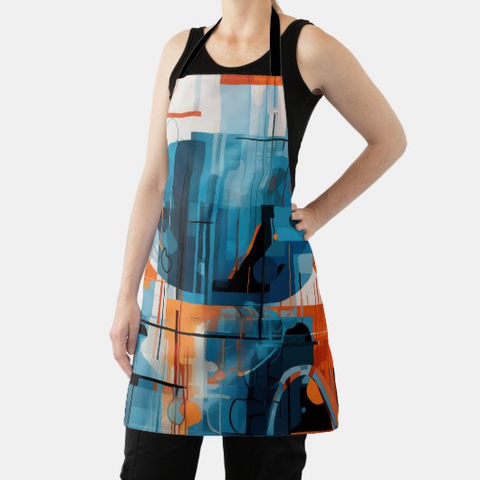 抽象芸術幾何形状合成 エプロン (インサイチュ)